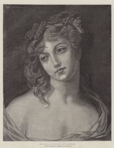 ミランダ 作： Jean Baptiste Greuze